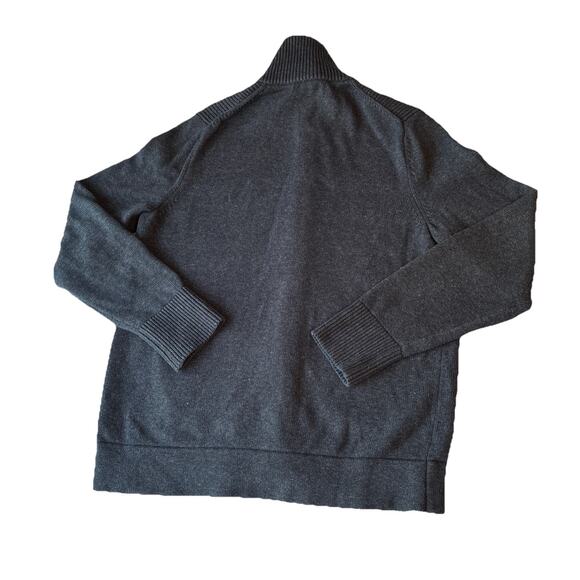 Banana Republic Navy Button Down Collared Sweater Cardigan Men's Size L Preppy - Picture 7 of 9